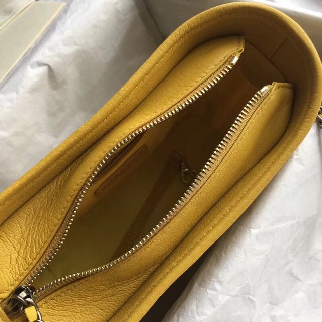 CC original aged calfskin gabrielle small hobo bag A91810 yellow