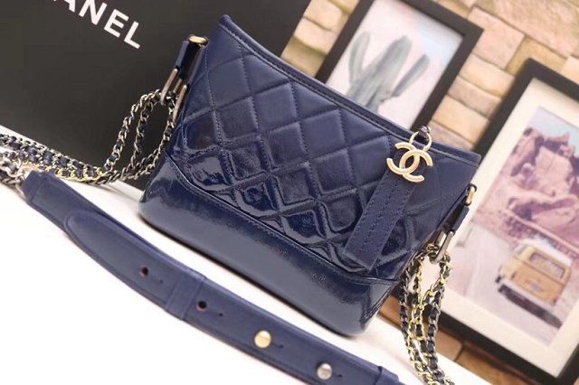 CC original calfskin gabrielle small hobo bag A91810 royal blue