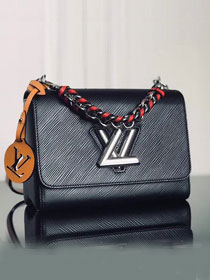 2019 louis vuitton original epi leather twist mm M52503 black