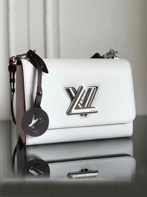 2019 louis vuitton original epi leather twist mm M52504 white