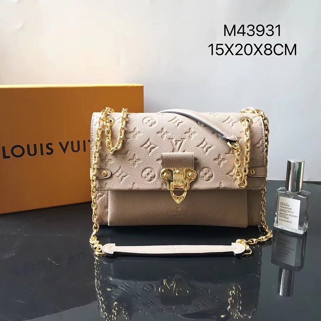 Louis vuitton original monogram empreinte vavin pm M43931 apricot