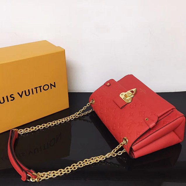 Louis vuitton original monogram empreinte vavin pm M43936 red