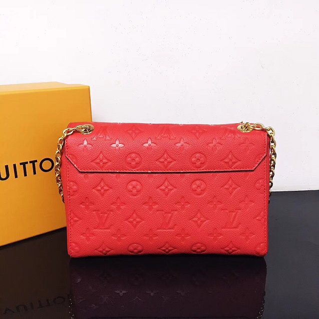 Louis vuitton original monogram empreinte vavin pm M43936 red