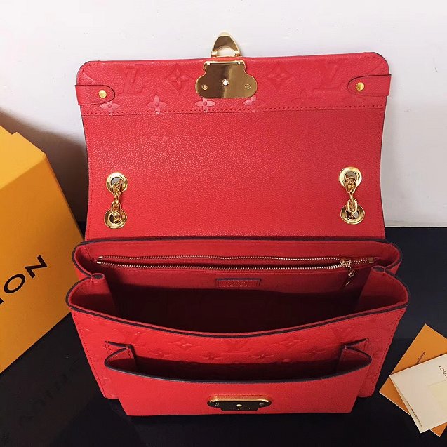 Louis vuitton original monogram empreinte vavin pm M43936 red