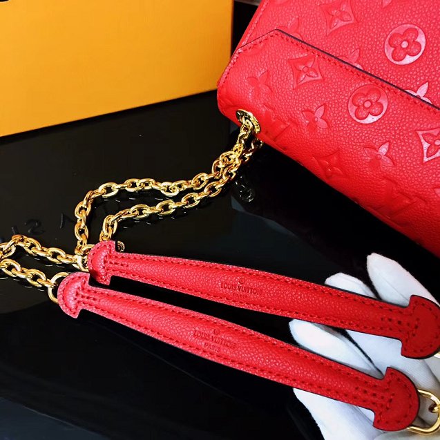 Louis vuitton original monogram empreinte vavin pm M43936 red