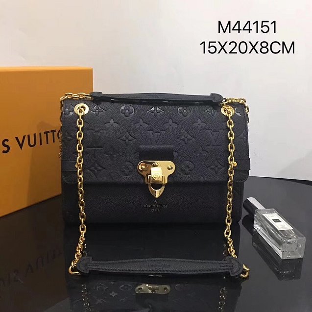 Louis vuitton original monogram empreinte vavin pm M44151 black