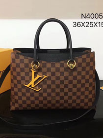 2019 louis vuitton original damier riverside tote bag n40050 black 