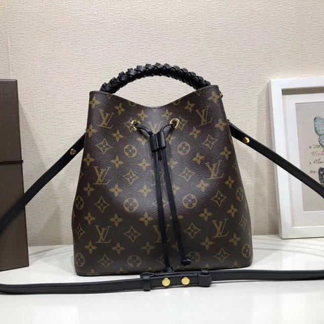 2019 louis vuitton original monogram neonoe M43985 black