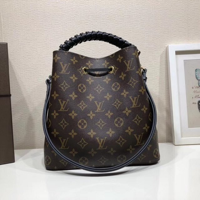 2019 louis vuitton original monogram neonoe M43985 black