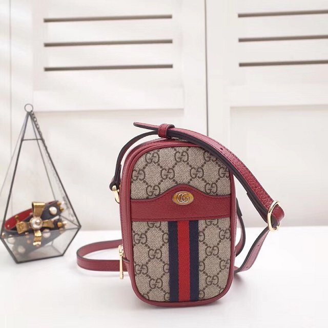 2019 GG original canvas ophidia mini bag 546595 red