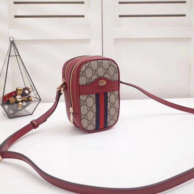 2019 GG original canvas ophidia mini bag 546595 red