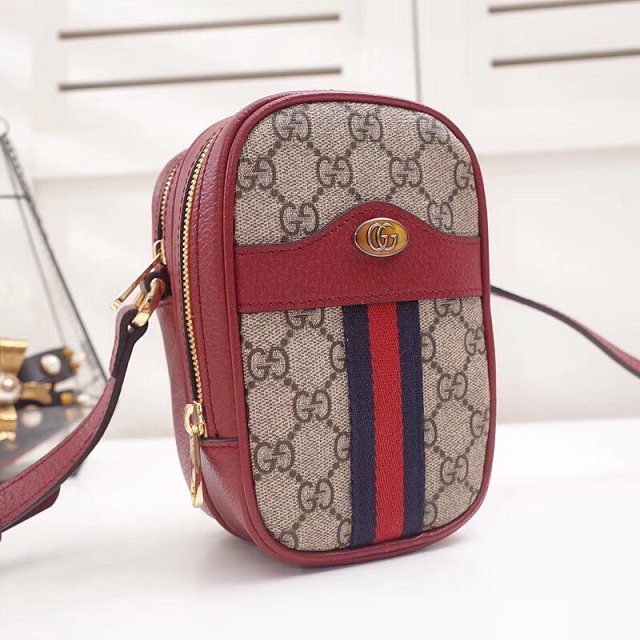 2019 GG original canvas ophidia mini bag 546595 red