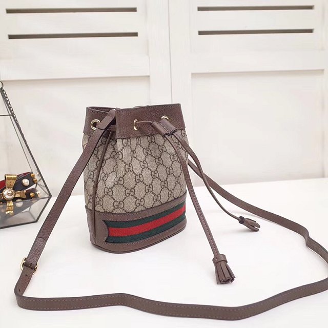 2019 GG original canvas ophidia mini bucket bag 550620 coffee