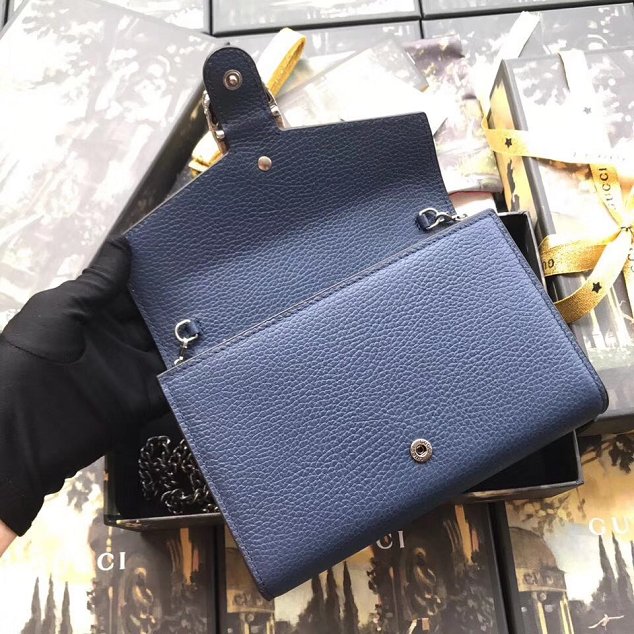 GG original calfskin dionysus mini chain bag 401231 blue