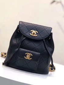 2018 CC original lambskin leather mini backpack A91127 black