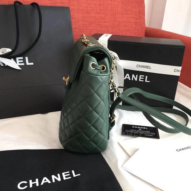 2018 CC original lambskin leather medium backpack A91121 green