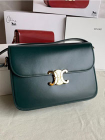 2019 Celine original calfskin large triomphe bag 187353 green