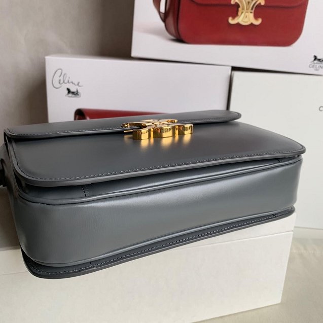 2019 Celine original calfskin large triomphe bag 187353 grey