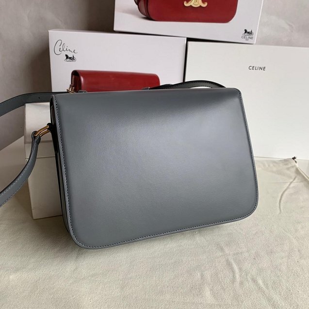 2019 Celine original calfskin large triomphe bag 187353 grey