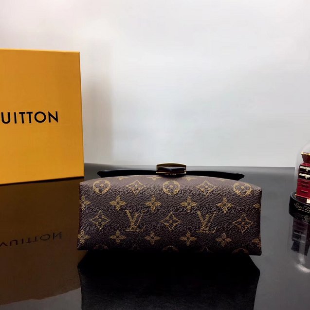 Louis vuitton original calfskin&monogram locky bb M44141 black