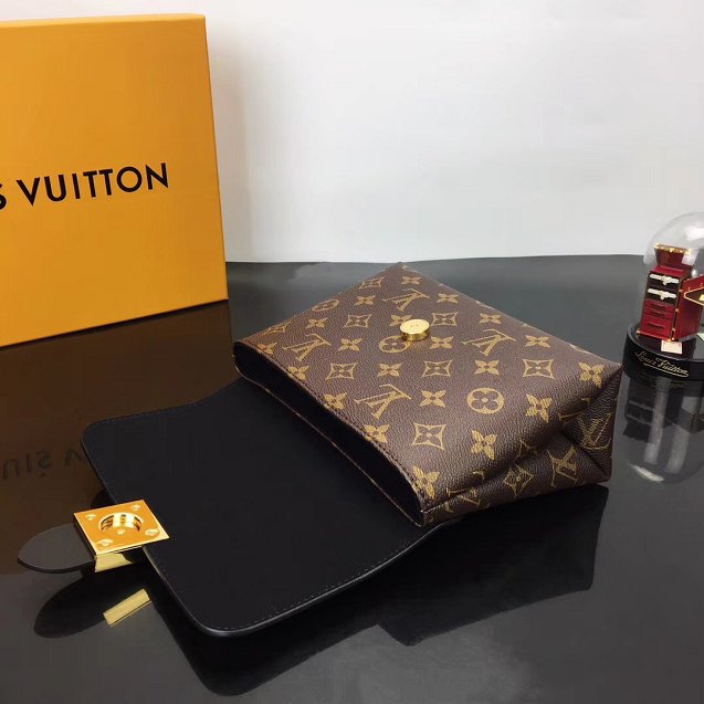 Louis vuitton original calfskin&monogram locky bb M44141 black