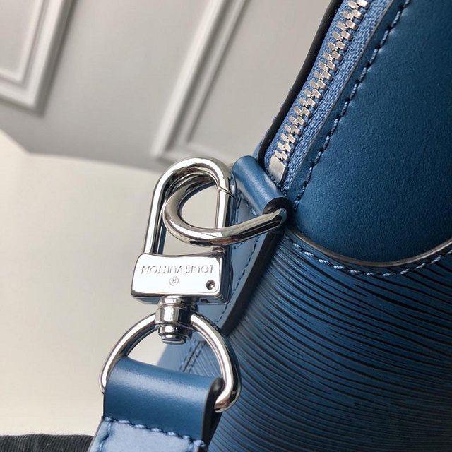 Louis vuitton original epi leather oliver briefcase m51689 blue