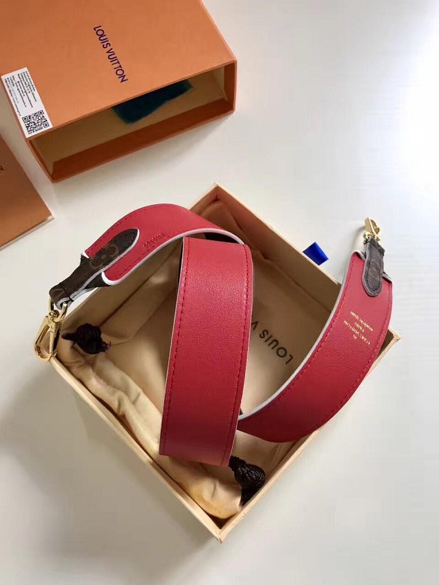 Louis vuitton original monogram long strap LV00006 red