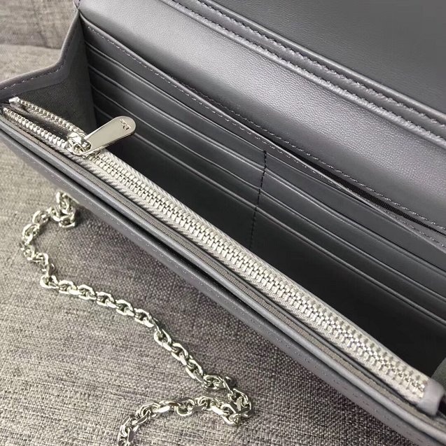 2019 Lady dior original lambskin clutch S0205 grey