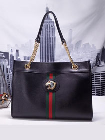 201 GG original calfskin rajah medium tote bag 517220 black