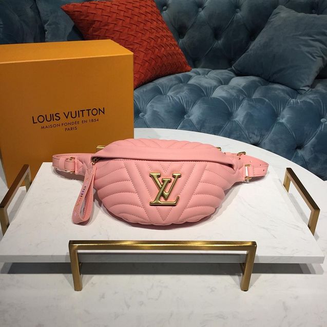 2019 louis vuitton original calfskin new wave bumbag M53861 pink