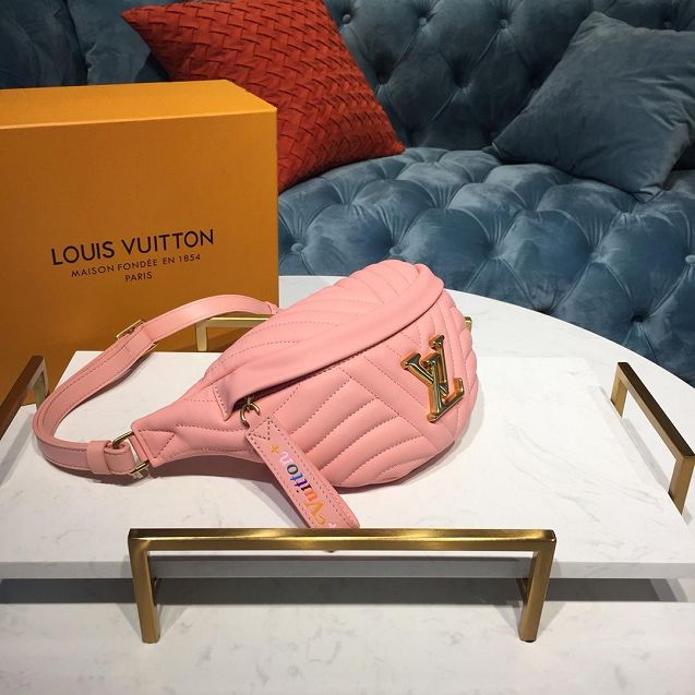 2019 louis vuitton original calfskin new wave bumbag M53861 pink