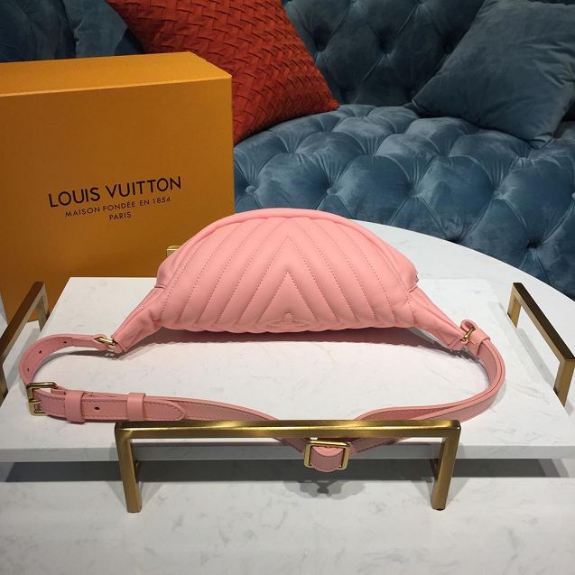 2019 louis vuitton original calfskin new wave bumbag M53861 pink