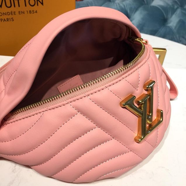 2019 louis vuitton original calfskin new wave bumbag M53861 pink