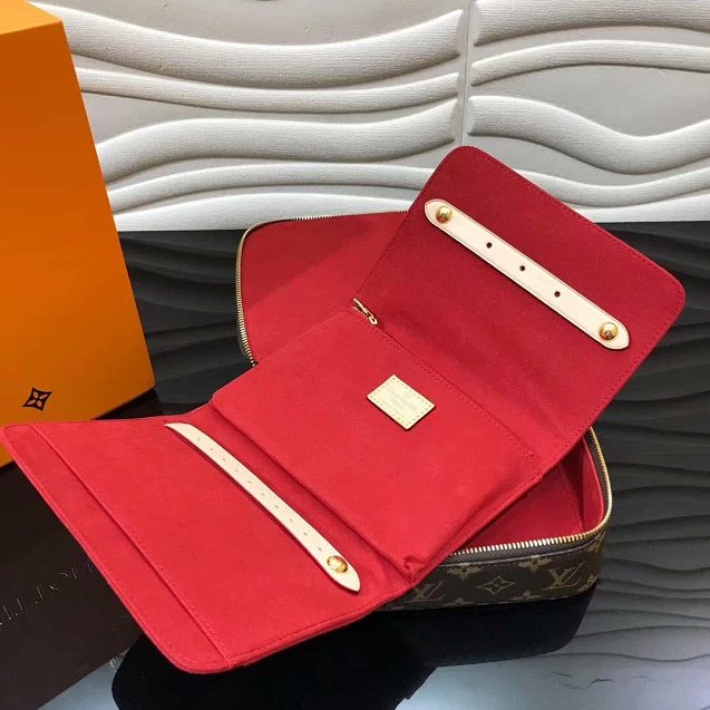 2019 louis vuitton original monogram nice jewellery case M43449 red