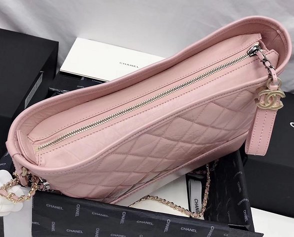 2019 CC original calfskin gabrielle hobo bag A93824 light pink