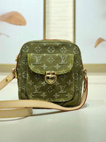 2020 Louis vuitton original denim messenger bag M95348 green