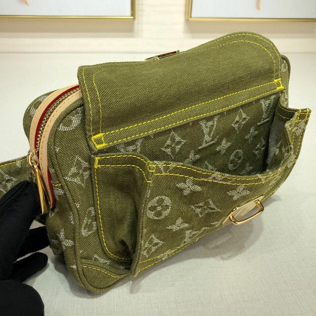 2020 Louis vuitton original denim waist bag M44466 green