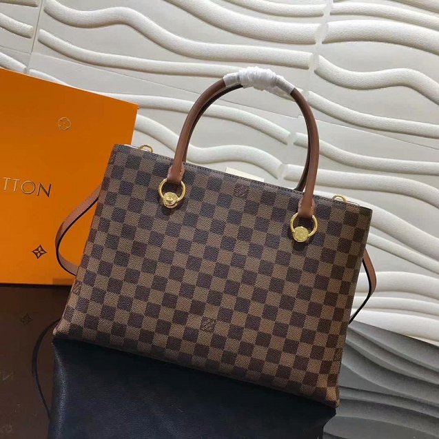 2019 louis vuitton original damier riverside tote bag n40135 beige