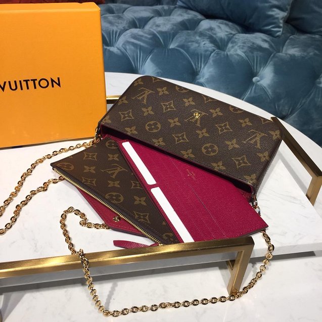 Louis vuitton original monogram pochette felicie m60236