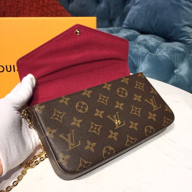 Louis vuitton original monogram pochette felicie m60236