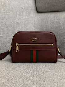 2019 GG original calfskin ophidia mini bag 517350 bordeaux