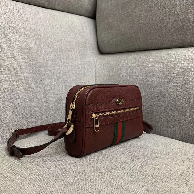 2019 GG original calfskin ophidia mini bag 517350 bordeaux