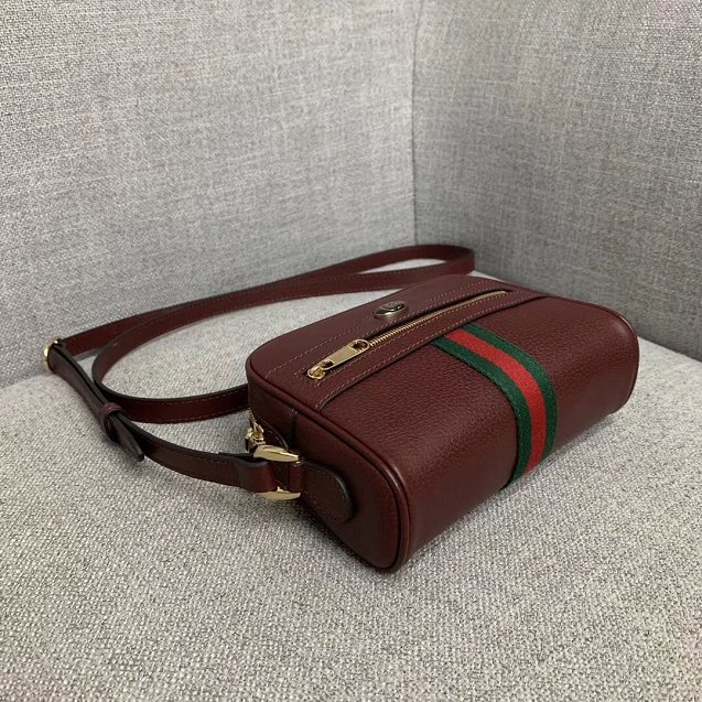 2019 GG original calfskin ophidia mini bag 517350 bordeaux