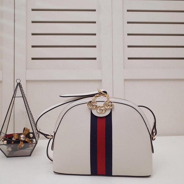 2019 GG original calfskin ophidia small shoulder bag 499621 white