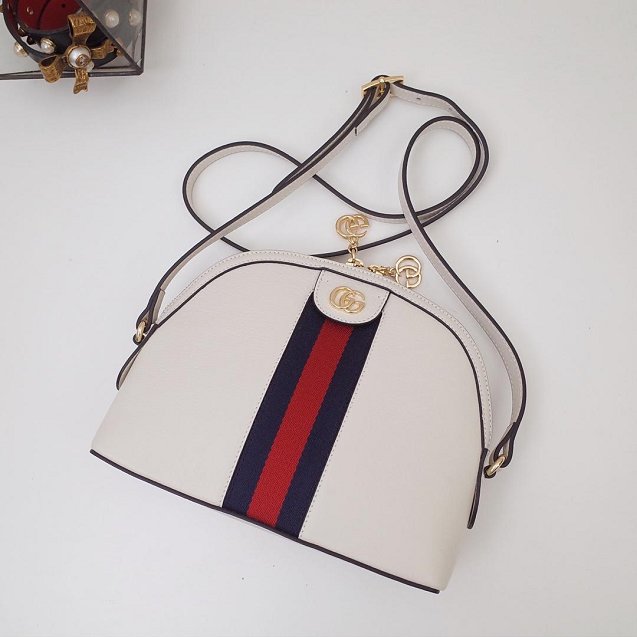 2019 GG original calfskin ophidia small shoulder bag 499621 white