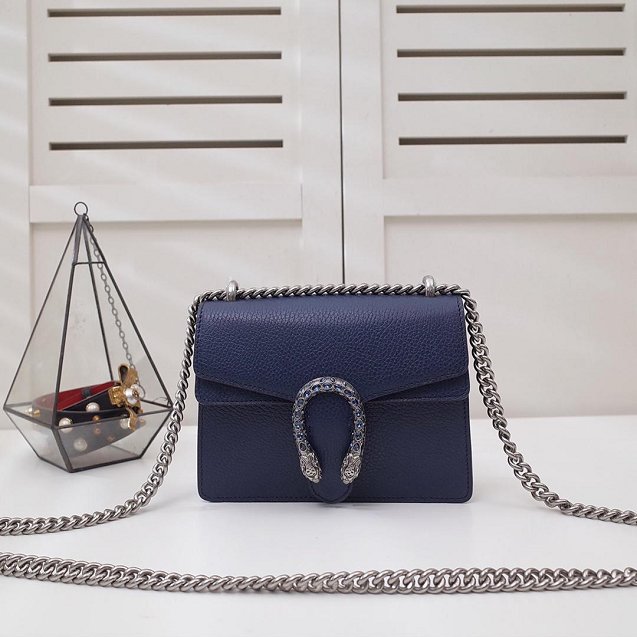 GG original leather dionysus mini shoulder bag 421970 royal blue