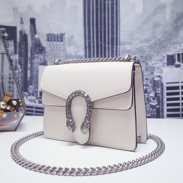 GG original leather dionysus mini shoulder bag 421970 white