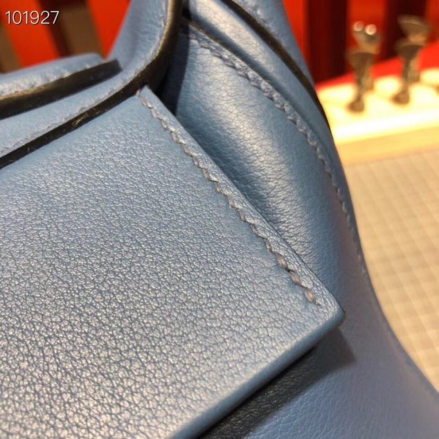 Hermes togo leather kelly 2424 bag H03699 blue