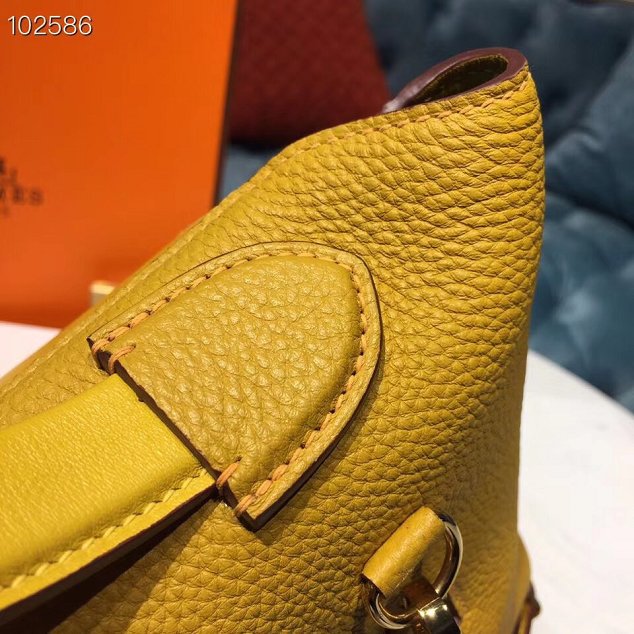 Hermes togo leather kelly 2424 bag H03699 yellow