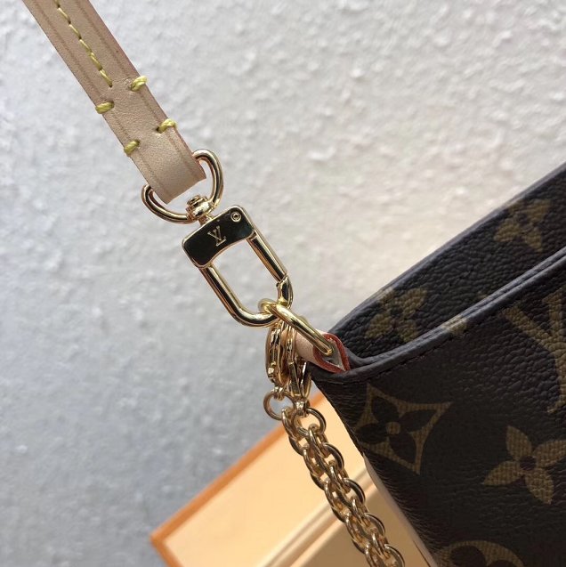 2019 louis vuitton original monogram clutch chain purse m45393